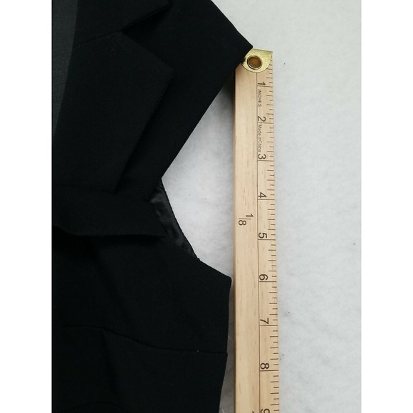 NEW YORK & COMPANY WOMENS DRESS BLACK 6 CAP SLEEVE SQUARE NECK LINED FITTED - Picture 7 of 13